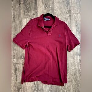 Polo Ralph Lauren Maroon Short Sleeve Classic Fit Size L
